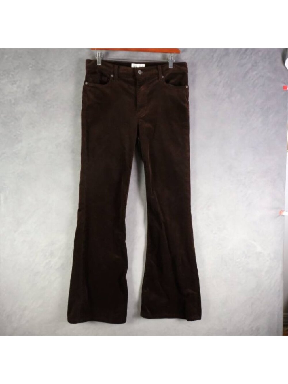 FRAME Pants Womens 28 Brown Le High Flare Corduroy Bootcut Stretch Retro